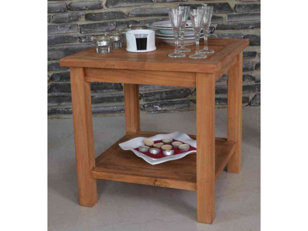 Gartentisch  Gartenmöbel Outdoor Modern Teak Honig