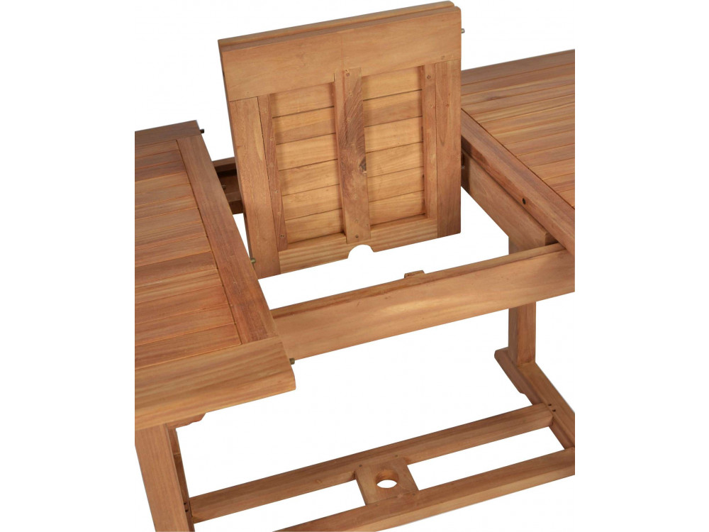 Gartentisch  Gartenmöbel Outdoor Modern Teak Honig