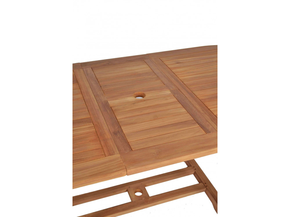Gartentisch  Gartenmöbel Outdoor Modern Teak Honig