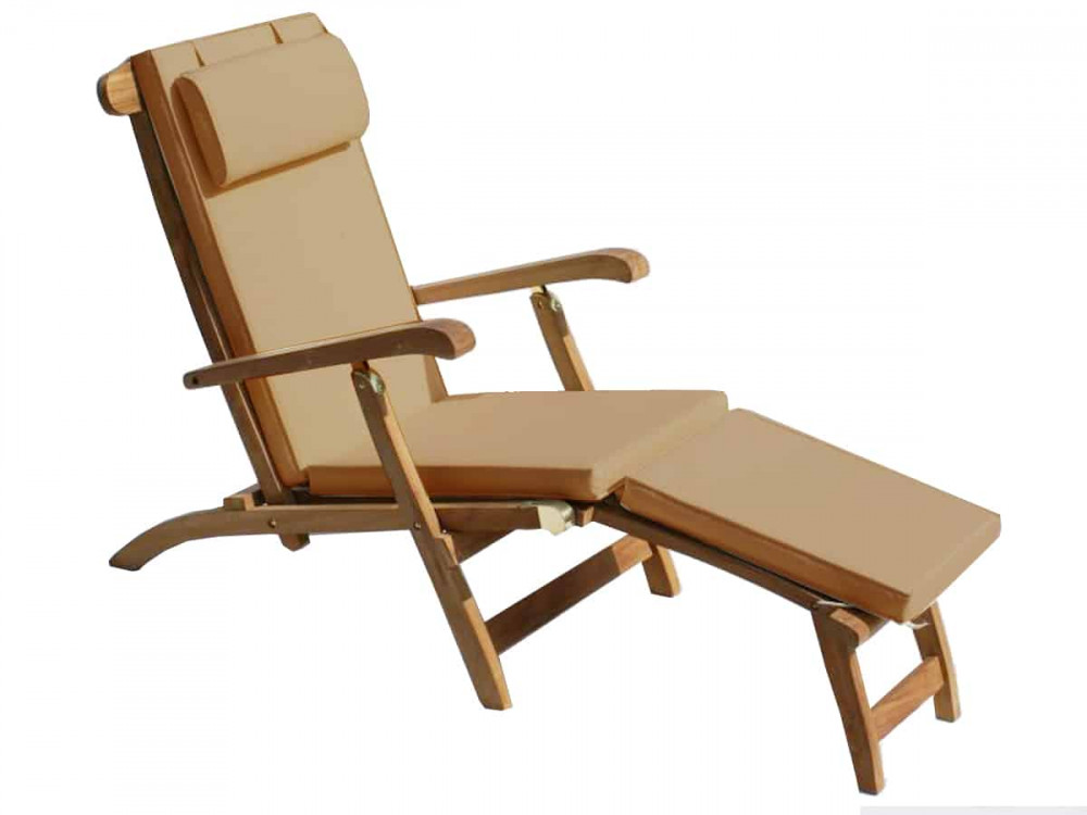 Sitzkissen  Gartenmöbel Outdoor Modern 100% Polyester Beige