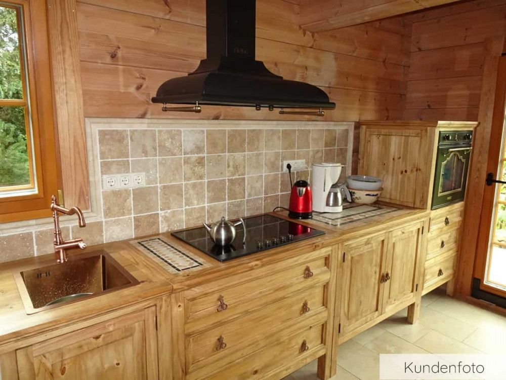 Küchenmodul Mexico Möbel Landhaus Pinie Honig