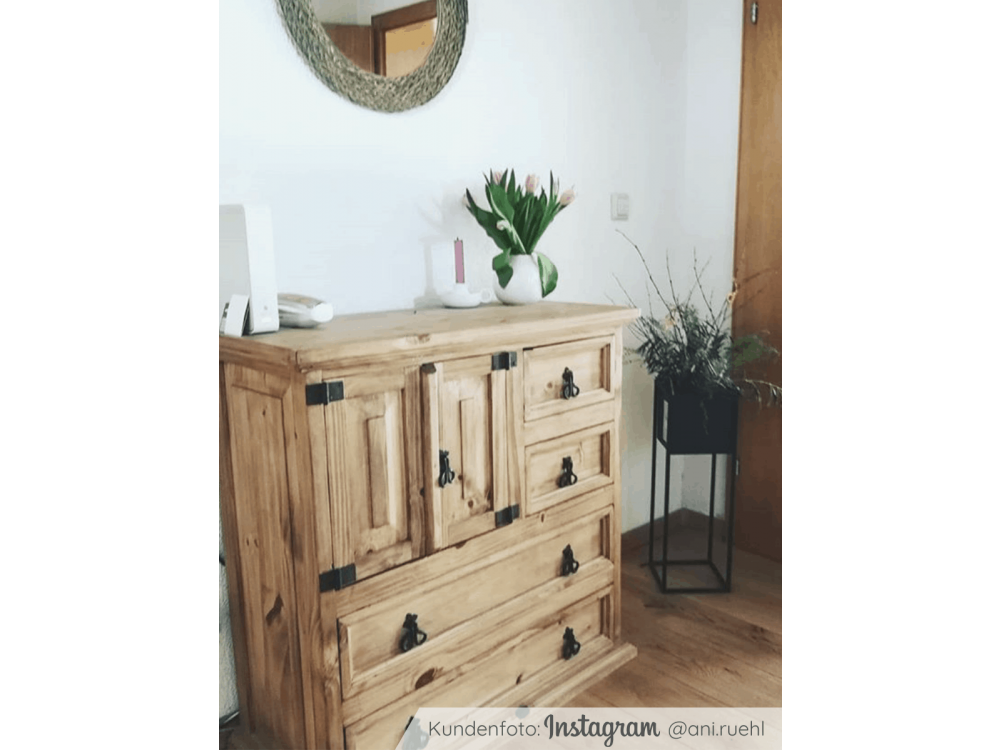 Kommode Mexico Möbel Landhaus Pinie Honig