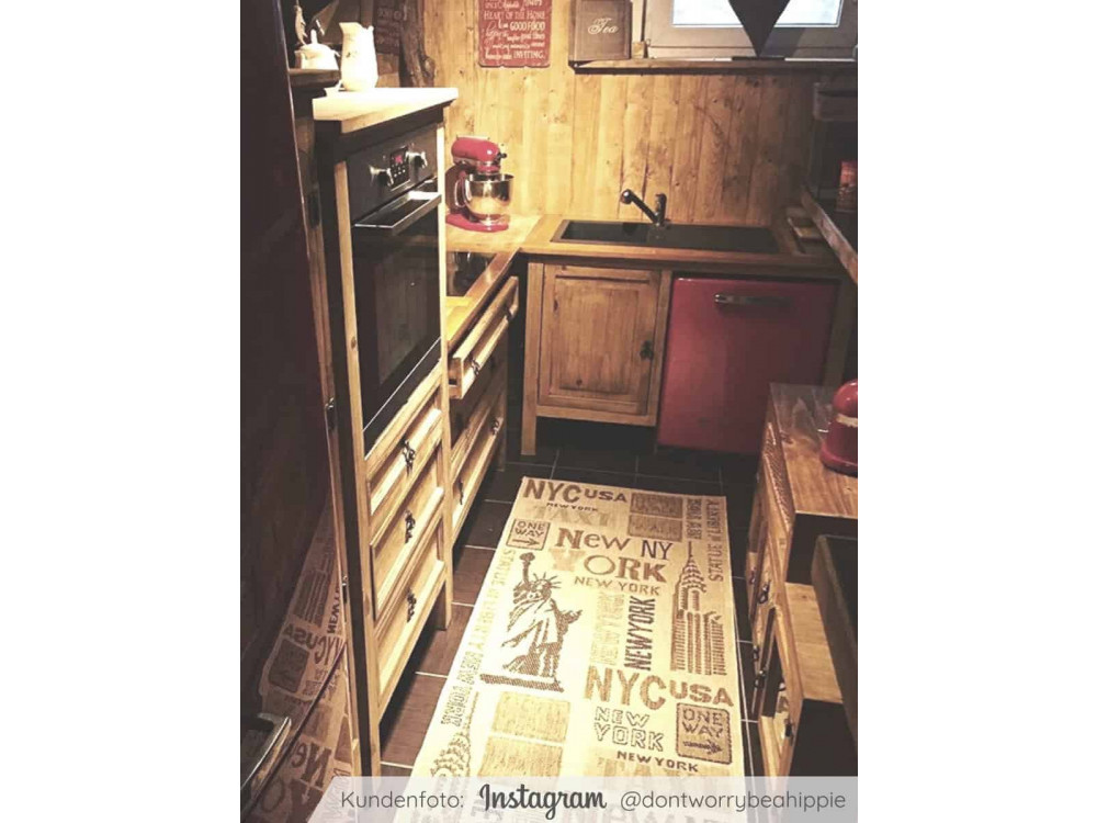 Küchenmodul Mexico Möbel Landhaus Massivholz Pinie Honig