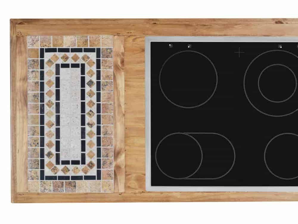 Küchenmodul Mexico Möbel Landhaus Pinie Weiß