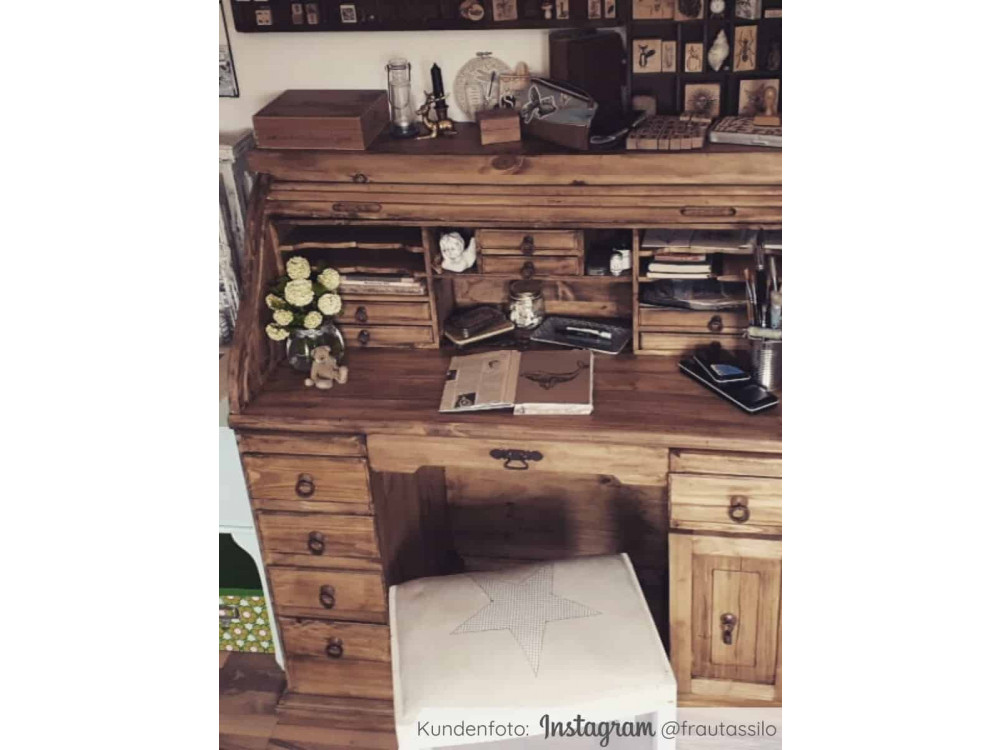 Sekretär Mexico Möbel Landhaus Massivholz Pinie Honig