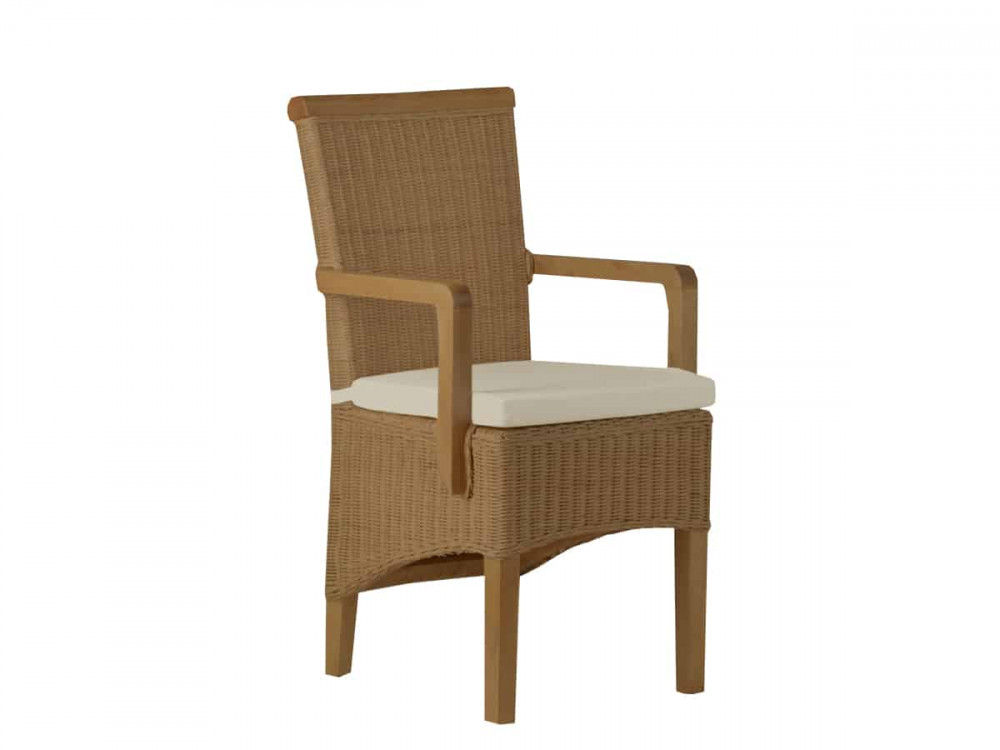 Armlehnstuhl Rattan Modern Mango Rattan natur