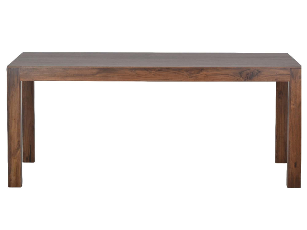 Esstisch Lendra Modern Massivholz Teak Hellbraun