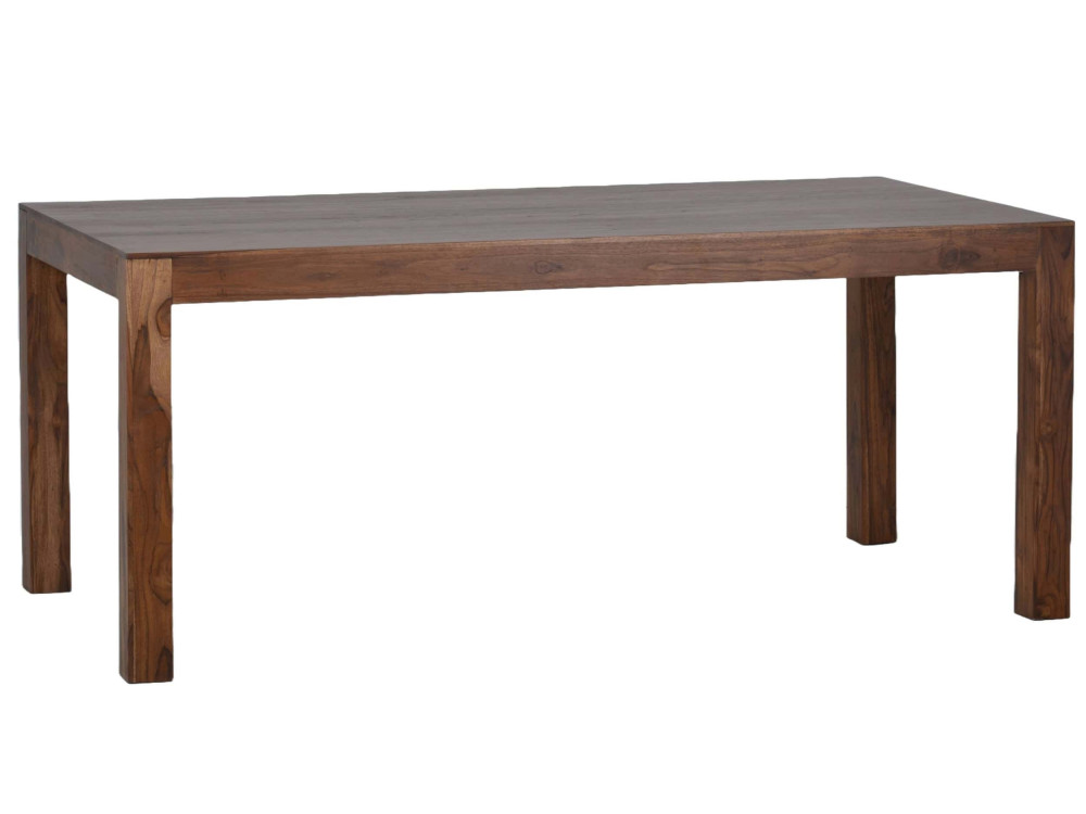 Esstisch Lendra Modern Massivholz Teak Hellbraun