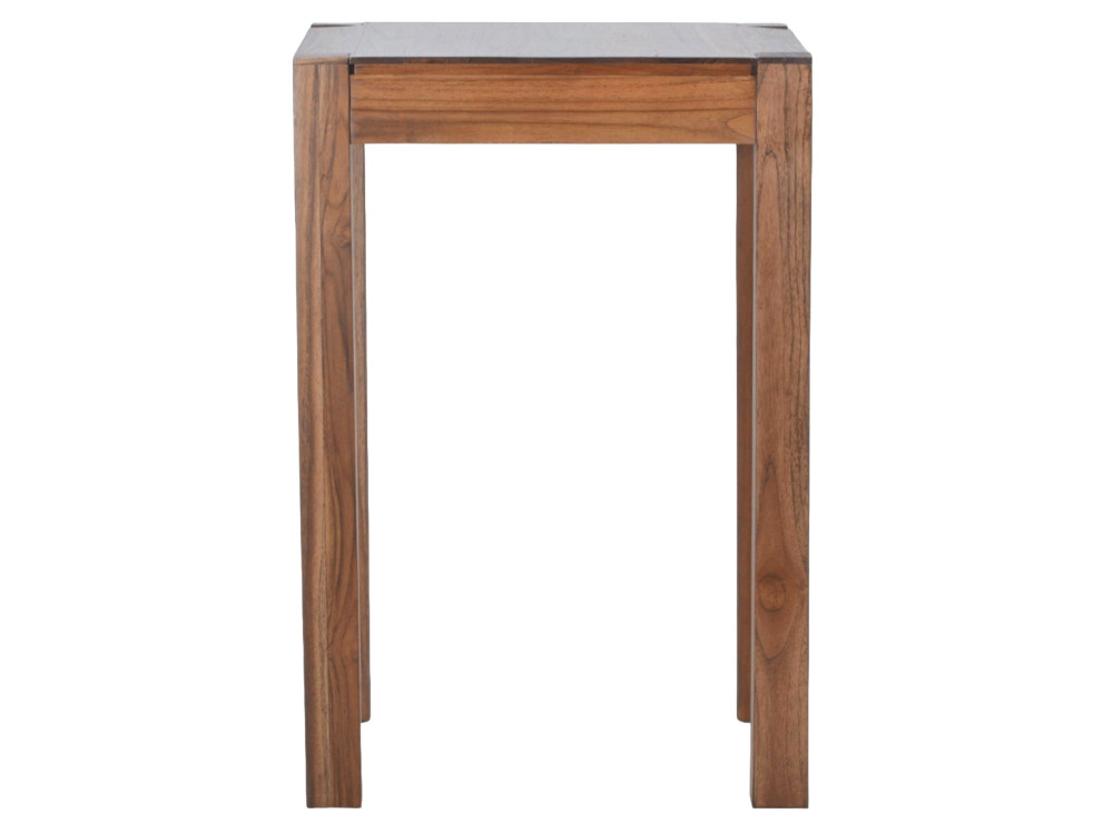 Bartisch Thali Modern Massivholz Teak Dunkelbraun