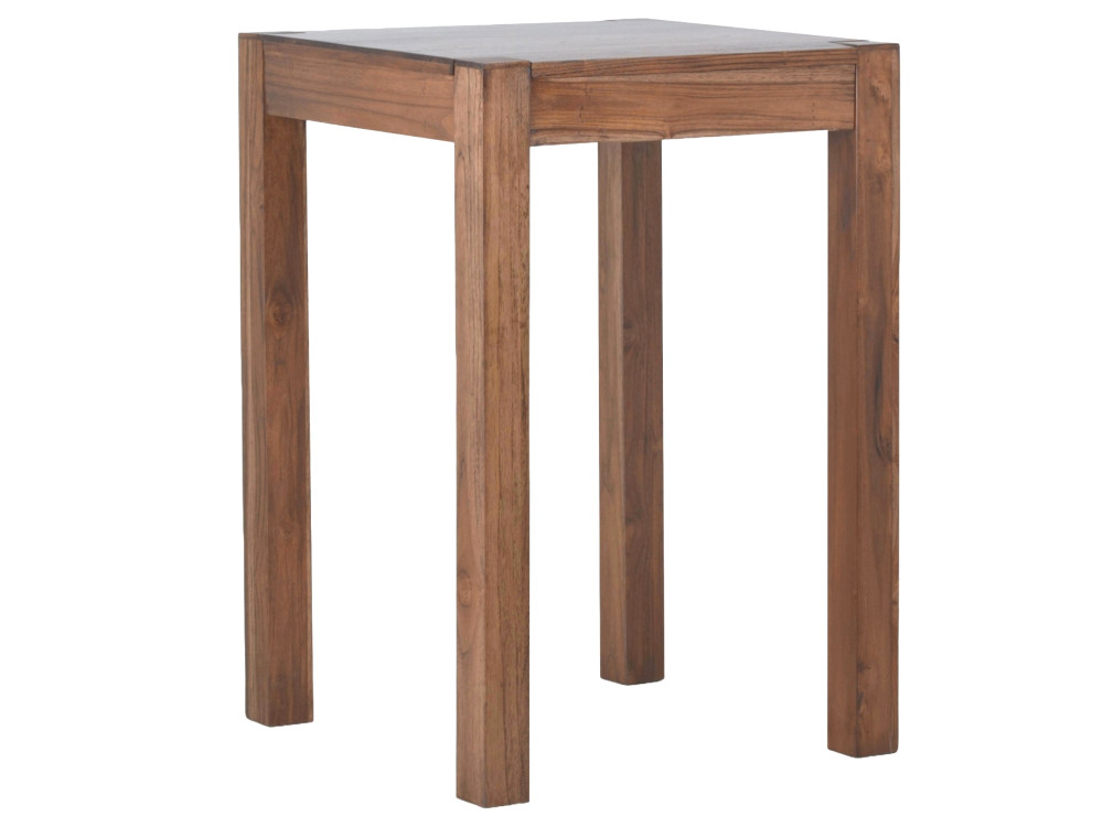 Bartisch Thali Modern Massivholz Teak Dunkelbraun