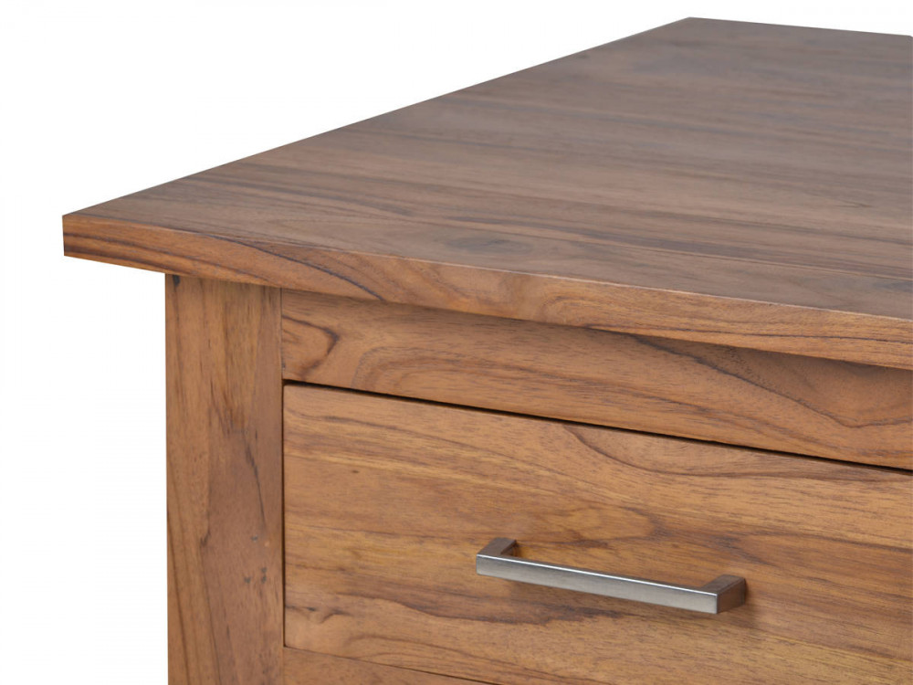 Couchtisch Thali Modern Teak Dunkelbraun