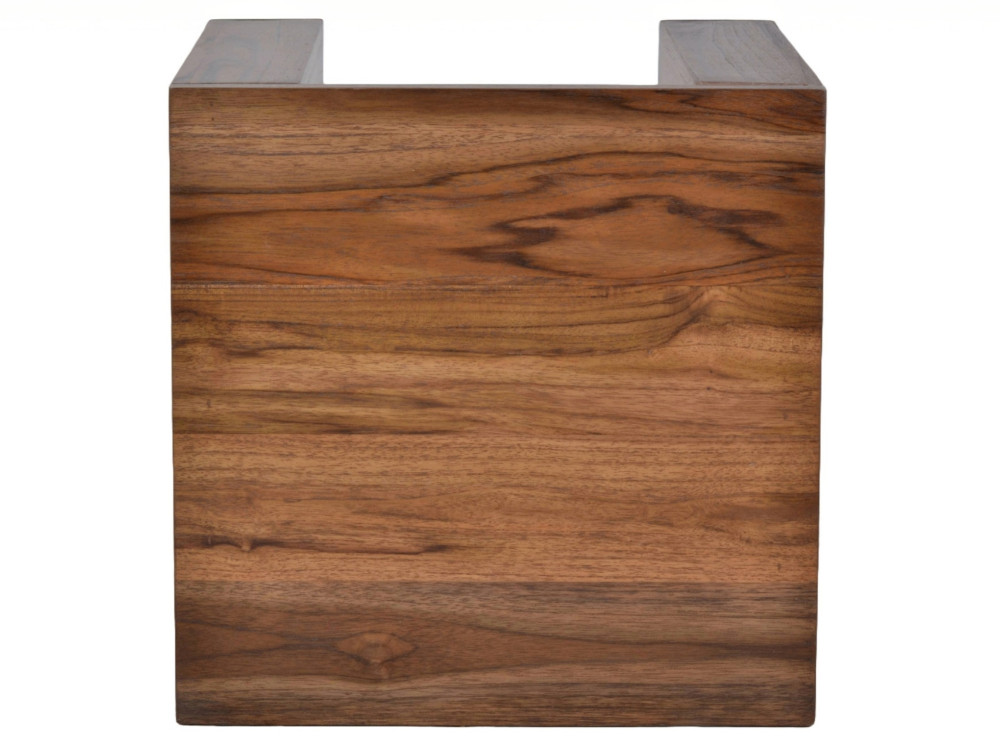 Sitzhocker Thali Modern Massivholz Teak Hellbraun