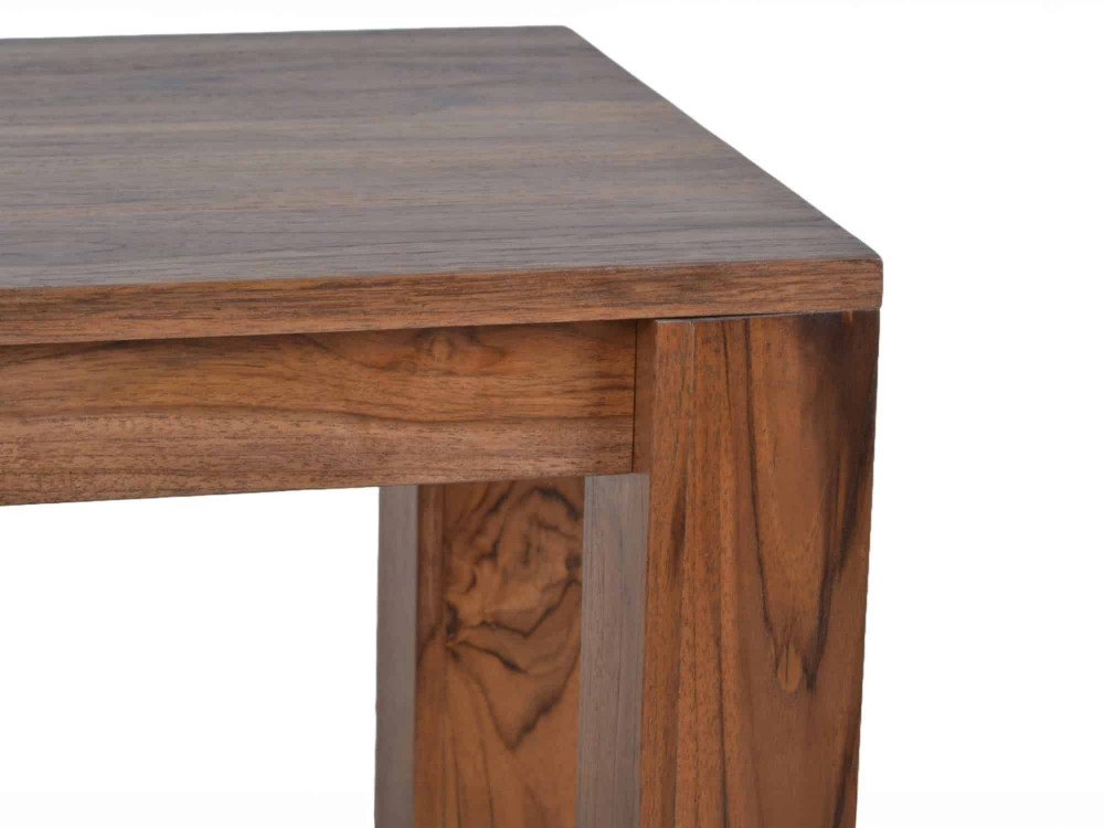 Sitzhocker Thali Modern Massivholz Teak Hellbraun