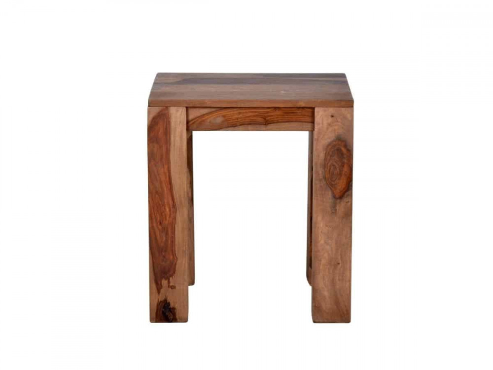 Sitzhocker Thali Modern Teak Hellbraun
