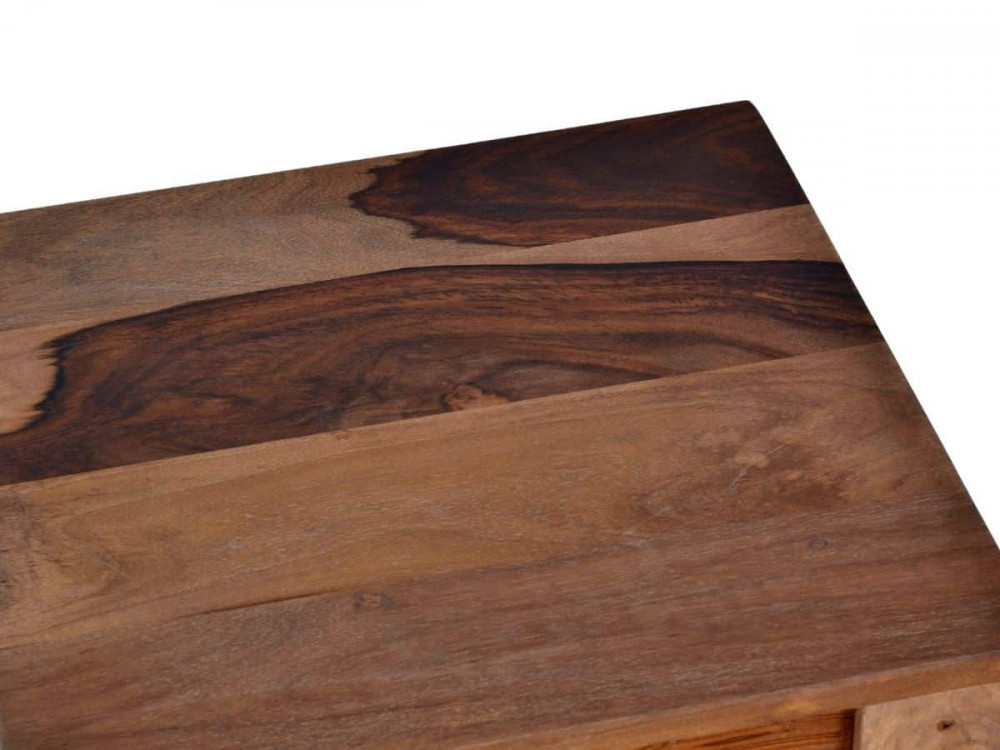 Sitzhocker Thali Modern Teak Hellbraun