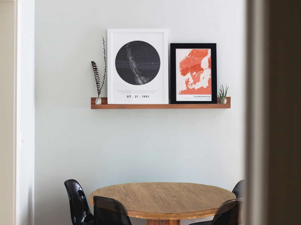 Wandregal Maharaja Modern Sheesham Braun