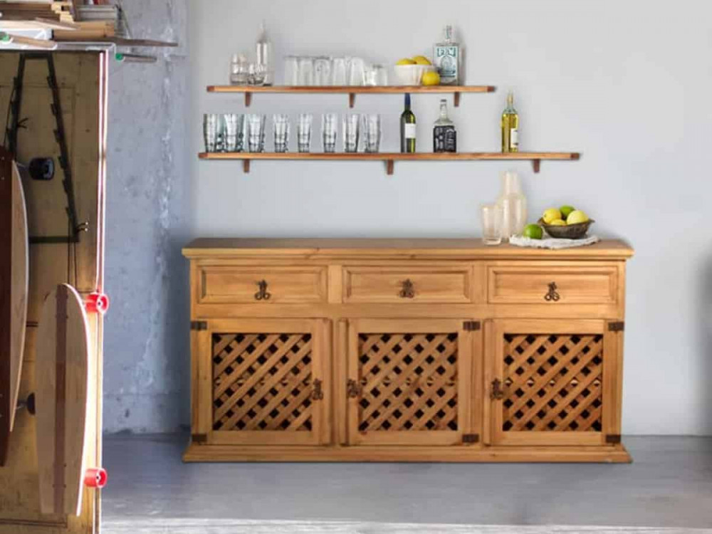 Sideboard Mexico Möbel Landhaus Pinie Honig