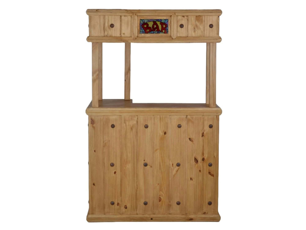 Bar Mexico Möbel Landhaus Pinie Honig