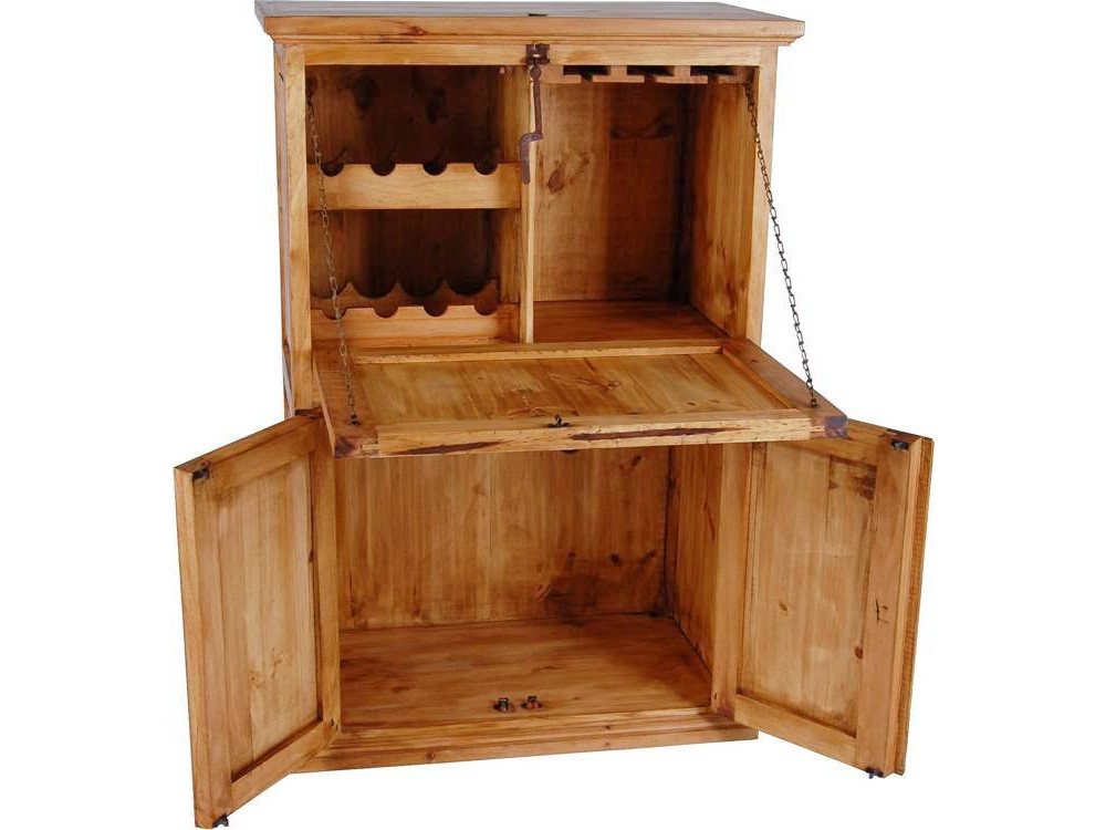 Barschrank Mexico Möbel Landhaus Pinie Honig