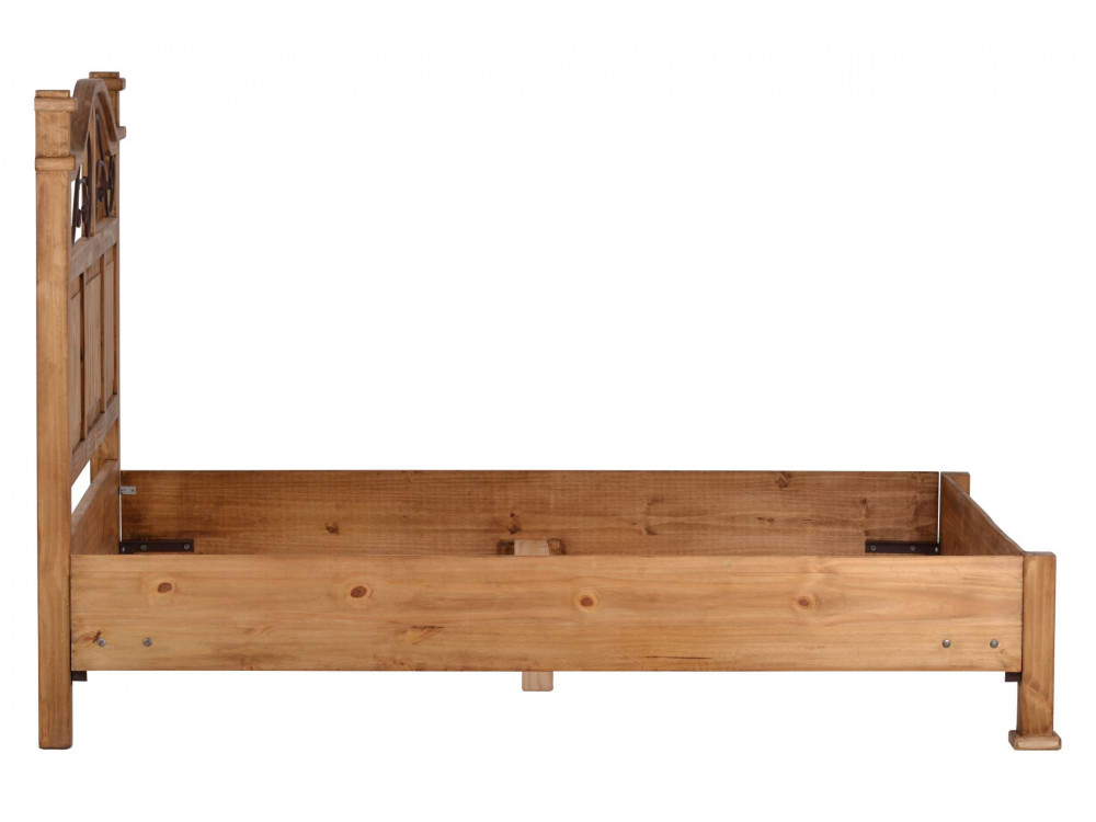 Bett Mexico Möbel Landhaus Massivholz Pinie Honig