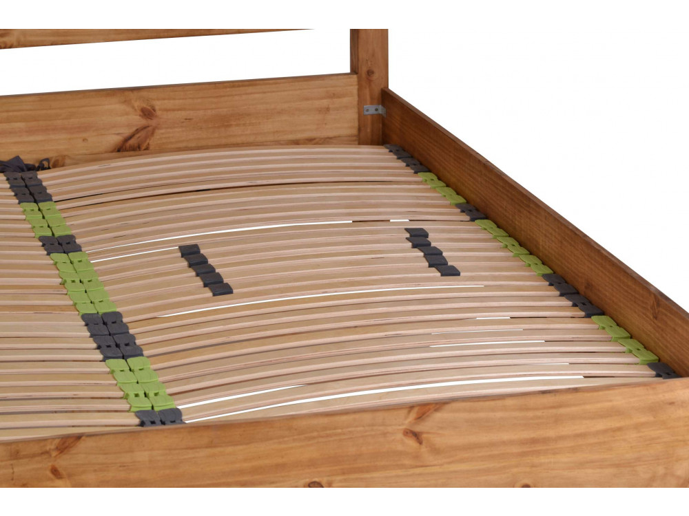 Bett Mexico Möbel Landhaus Massivholz Pinie Honig