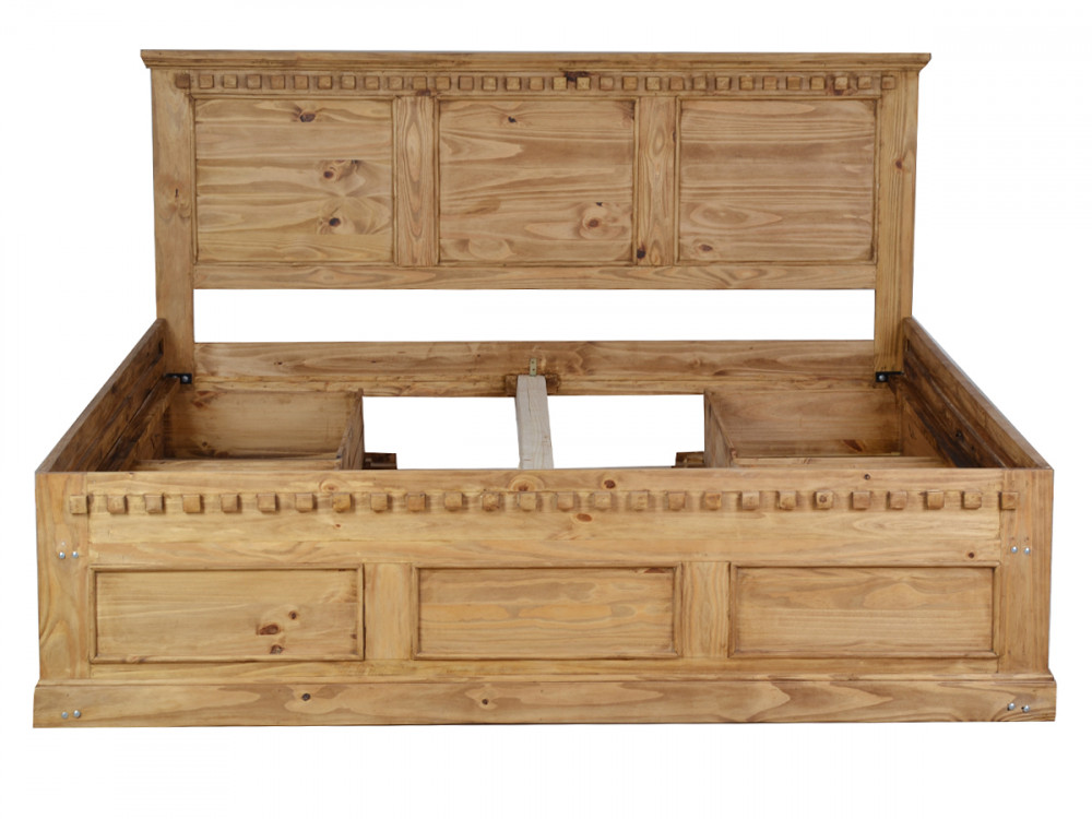 Bett Mexico Möbel Landhaus Massivholz Pinie Honig