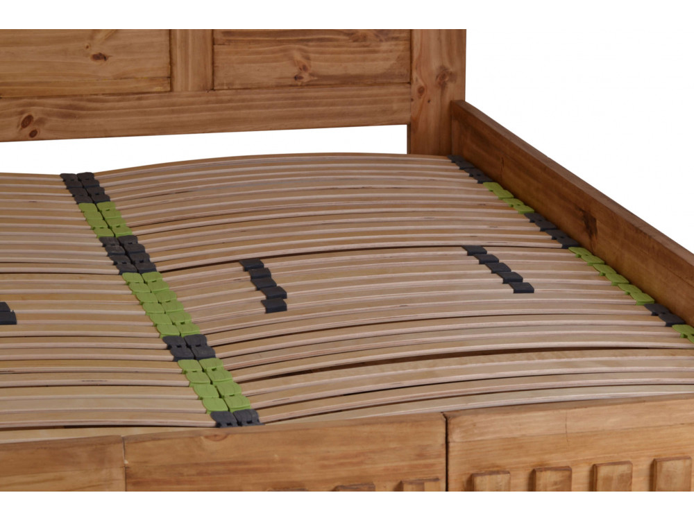 Bett Mexico Möbel Landhaus Massivholz Pinie Honig