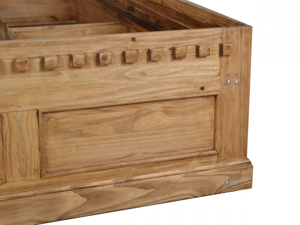 Bett Mexico Möbel Landhaus Massivholz Pinie Honig