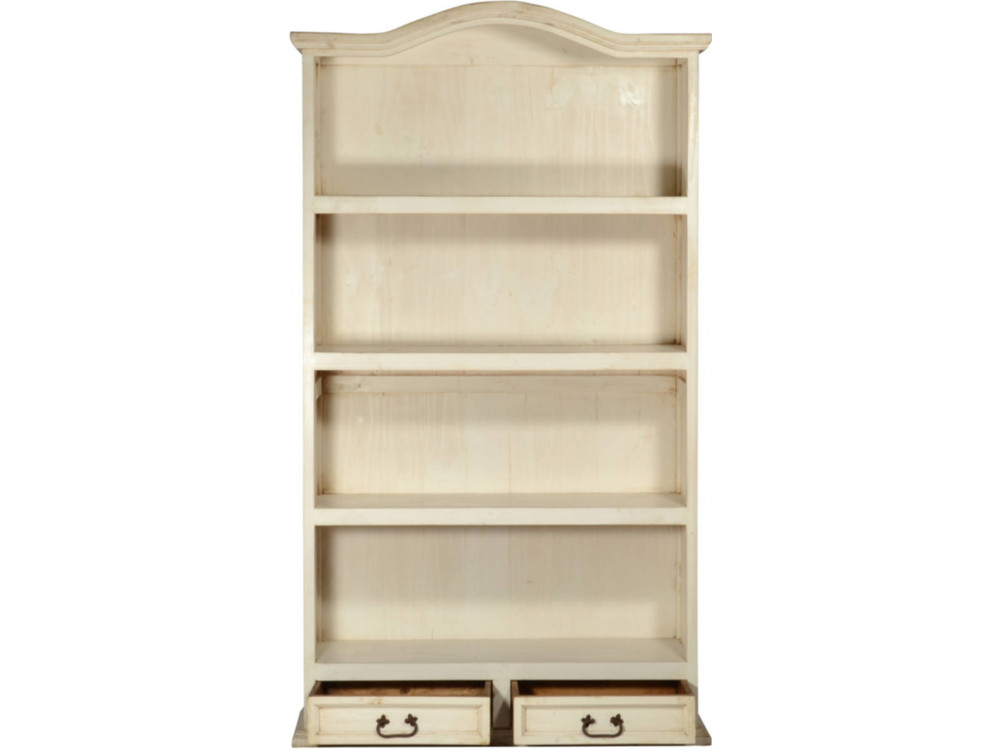 Bücherregal Mexico Möbel Landhaus Pinie Weiß