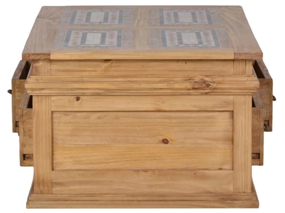 Couchtisch Mexico Möbel Landhaus Massivholz Pinie Honig