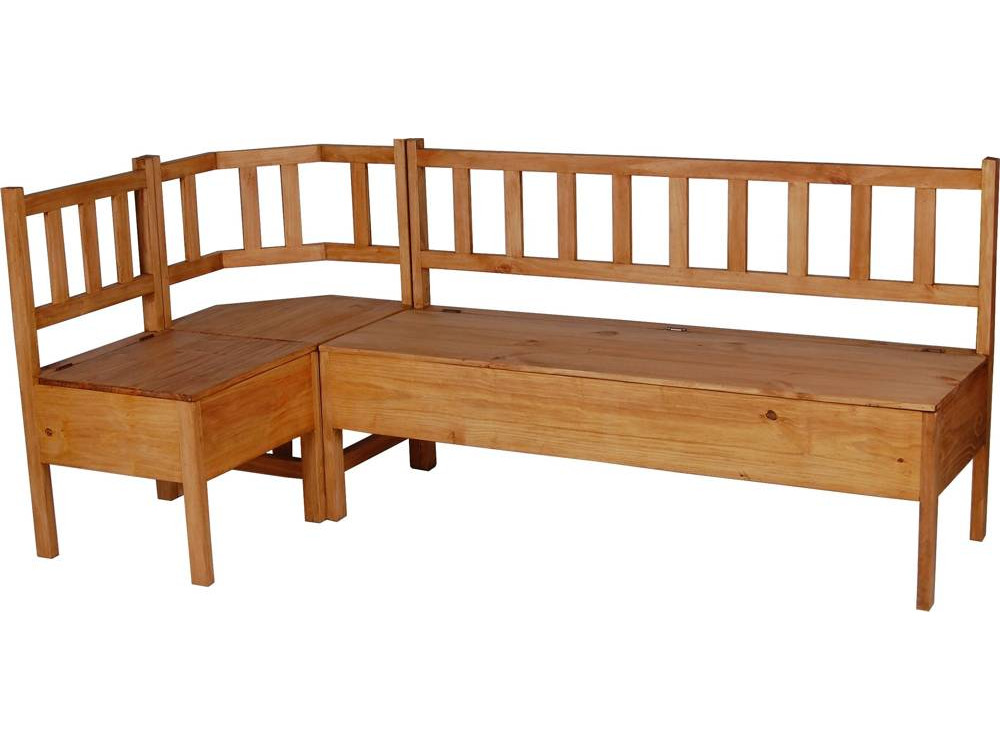 Eckbank Mexico Möbel Landhaus Pinie Honig