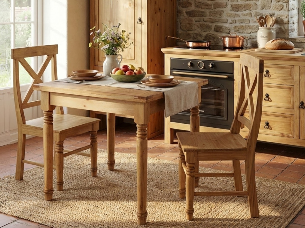Esstisch Mexico Möbel Landhaus Massivholz Pinie Honig