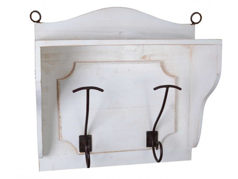 Garderobenhaken Mexico Möbel Landhaus Pinie Weiß