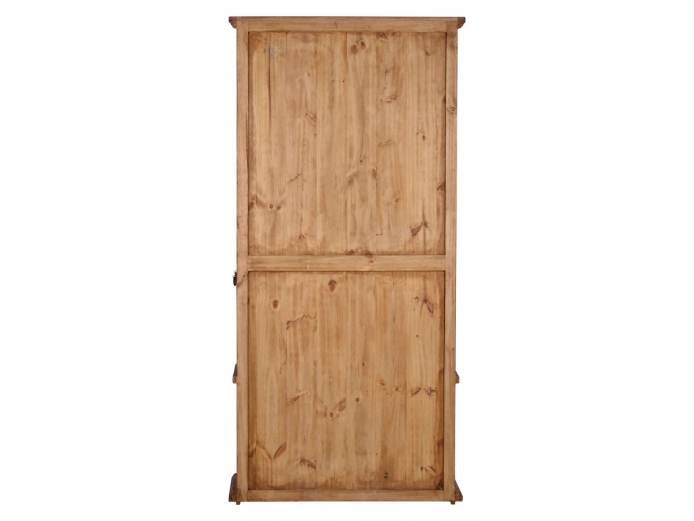 Garderobenschrank Mexico Möbel Landhaus Glas Massivholz Pinie Honig