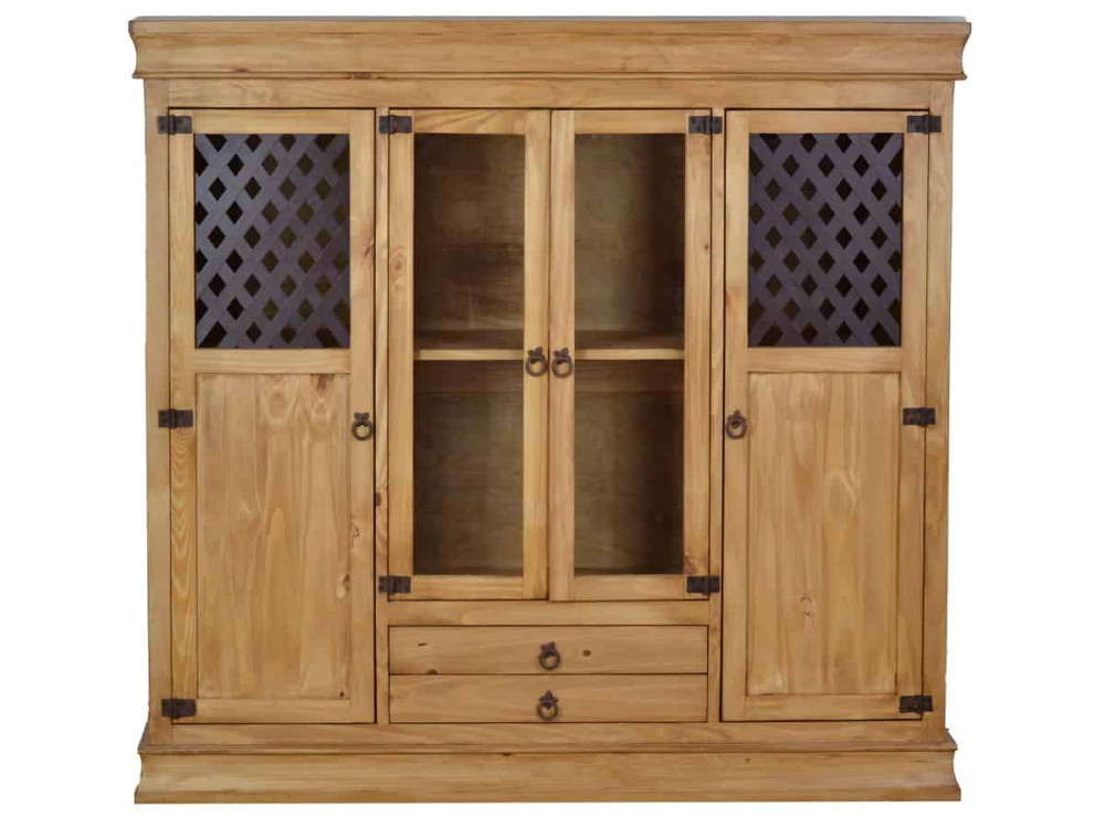 Highboard Mexico Möbel Landhaus Pinie Honig