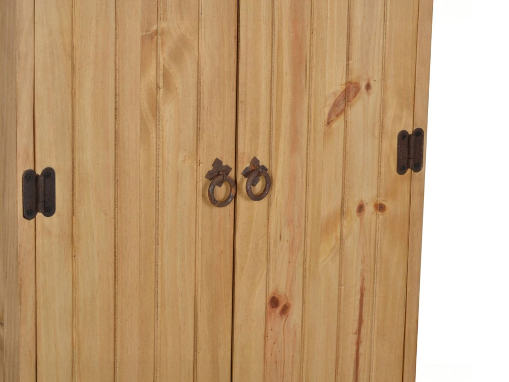 Hochschrank Mexico Möbel Landhaus Massivholz Pinie Honig