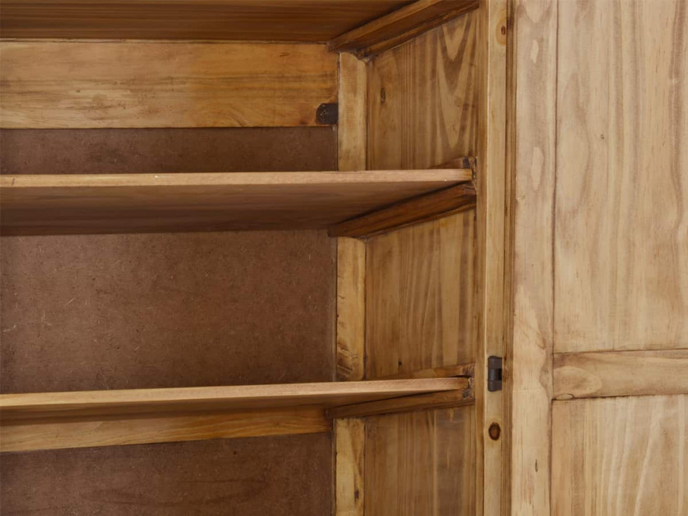 Kleiderschrank Mexico Möbel Landhaus Pinie Honig