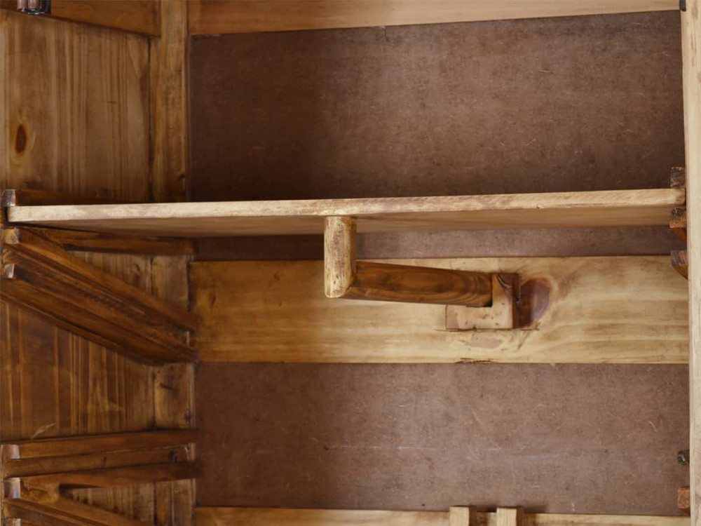 Kleiderschrank Mexico Möbel Landhaus Pinie Honig