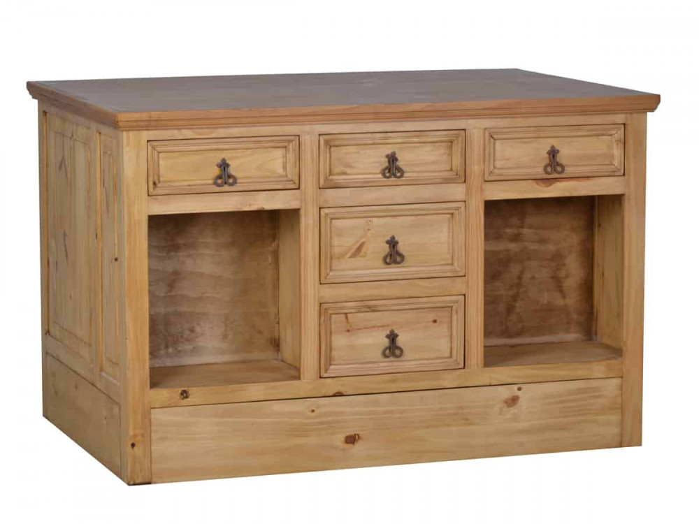 Küchenmodul Mexico Möbel Landhaus Massivholz Pinie Honig