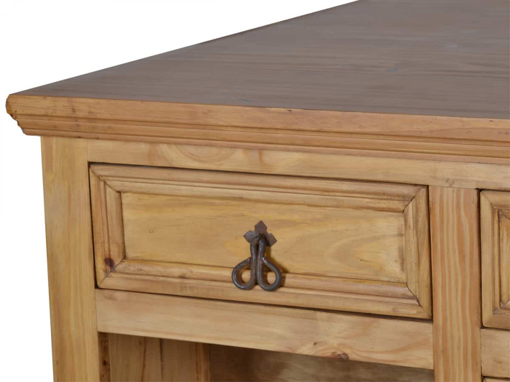 Küchenmodul Mexico Möbel Landhaus Massivholz Pinie Honig