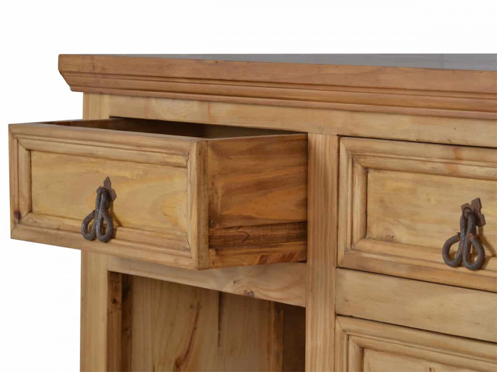 Küchenmodul Mexico Möbel Landhaus Massivholz Pinie Honig