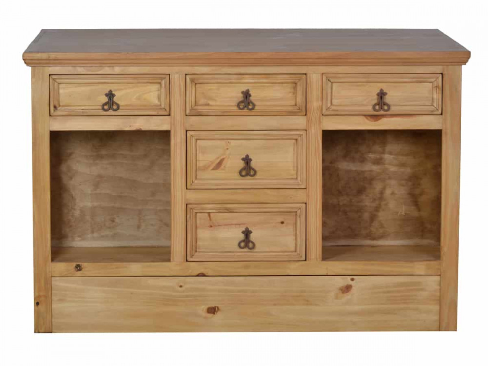 Küchenmodul Mexico Möbel Landhaus Massivholz Pinie Honig