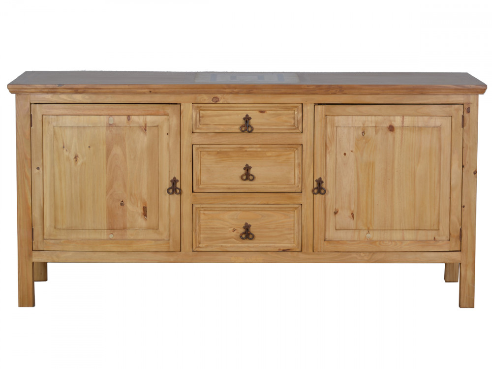 Küchenmodul Mexico Möbel Landhaus Massivholz Pinie Honig