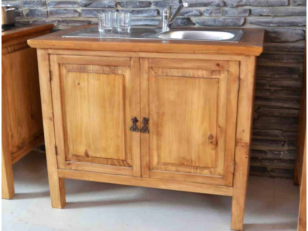 Küchenmodul Mexico Möbel Landhaus Pinie Honig