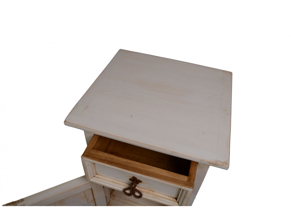 Nachttisch Mexico Möbel Landhaus Pinie Weiß