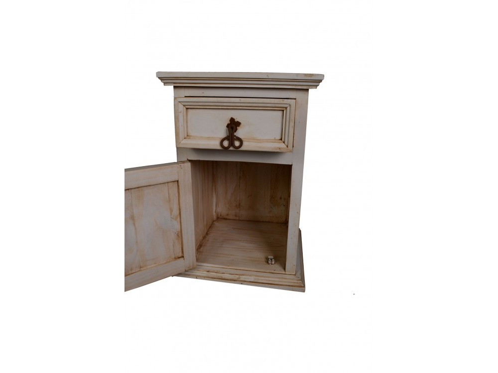 Nachttisch Mexico Möbel Landhaus Pinie Weiß