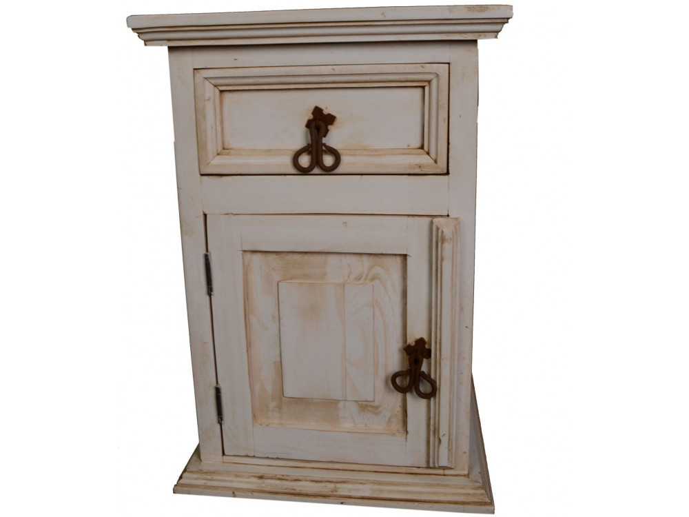 Nachttisch Mexico Möbel Landhaus Pinie Weiß