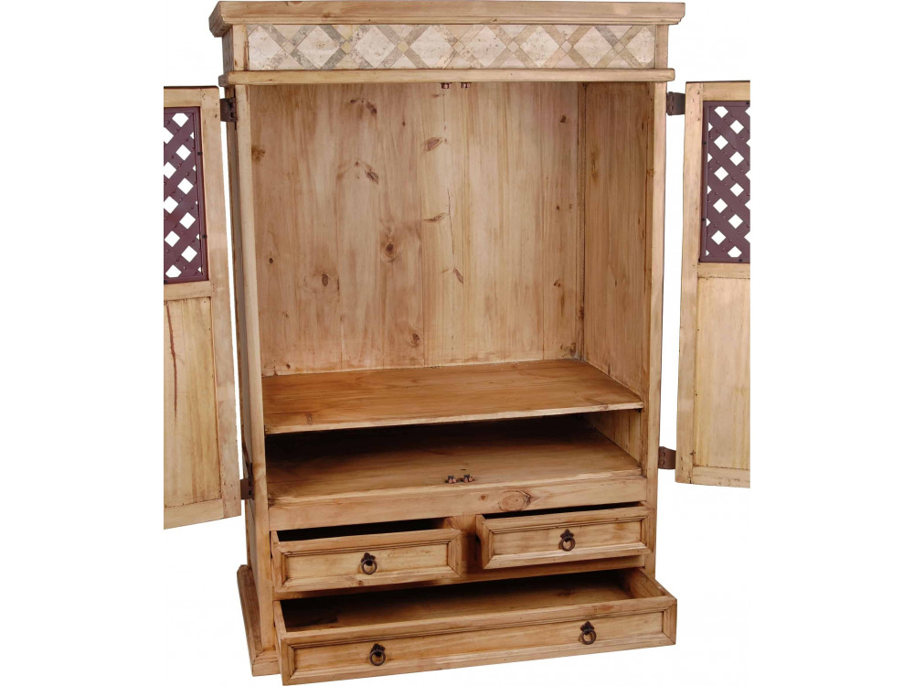 Schrank Mexico Möbel Landhaus Pinie Honig
