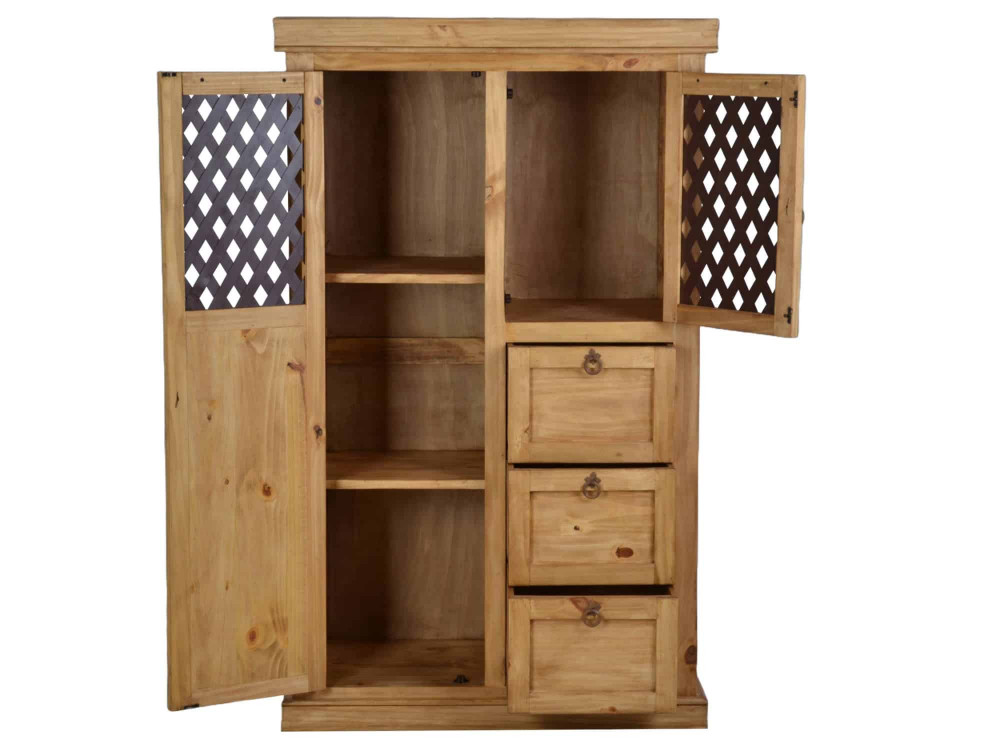 Schrank Mexico Möbel Landhaus Pinie Honig