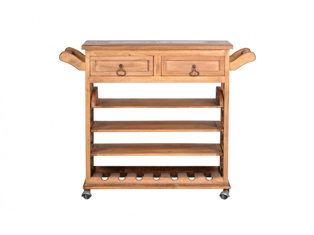 Servierwagen Mexico Möbel Landhaus Pinie Honig